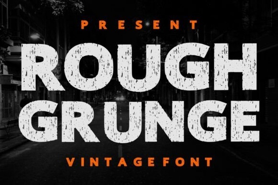 Rough Grunge Font
